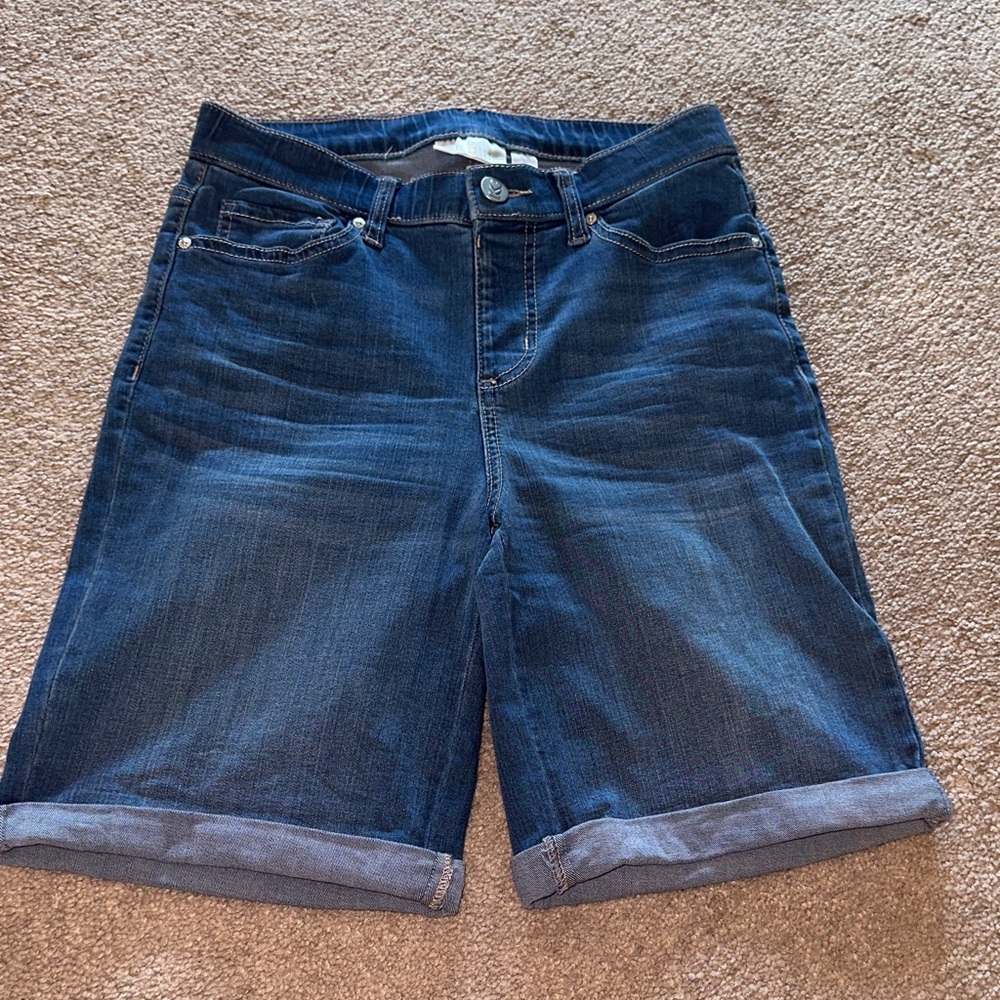 Belle By Kim Gravel Classic Blue Denim Women's Shorts